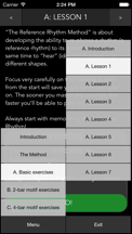 Lesson Window &#38; Menu